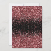 Glitz en Glamor New Years Eve Party Invitation Kaart (Achterkant)