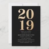 Glitz en Glamor | Uitnodigingen van Graduation Par (Voorkant)