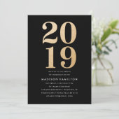 Glitz en Glamor | Uitnodigingen van Graduation Par (Staand voorkant)