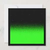 Glitz en Glamoureus Black en Neon Green Sweet 16 Kaart (Achterkant)