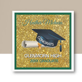 Glitz! Fun, Custom Graduation Paper Napkin Servet