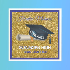Glitz! Fun, Custom Graduation Paper Napkin Servet