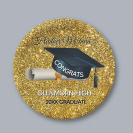 Glitz! Fun, Custom Graduation Papieren Bordje