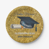 Glitz! Fun, Custom Graduation Papieren Bordje (Voorkant)