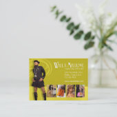 "Glitz Glam 2" - Classy Chic Funky Mode Stylist Visitekaartje (Staand voorkant)