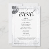 Glitz & Glam Bachelorette Party Invitation Kaart (Achterkant)