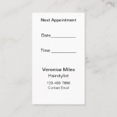 Glitz Glam Beauty Haarstylist Afspraakkaarten Visitekaartje (Achterkant)