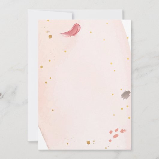 Glitz Glam Glamor Spa Party Girl Makeup Birthday Kaart (Achterkant)