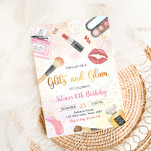Glitz Glam Glamor Spa Party Girl Makeup Birthday