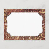 Glitz Glam Gold Save the Date Foto Briefkaart (Achterkant)