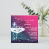 Glitz & Glam Las Vegas Vrijgezellenfeest Kaart (Staand voorkant)