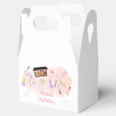 Glitz & Glam Pink Gold Spa Birthday Bedankdoosjes (Geopend)