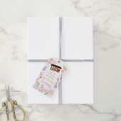 Glitz & Glam Pink Gold Spa Birthday Hartelijk dank Cadeaulabel (Met Touw)