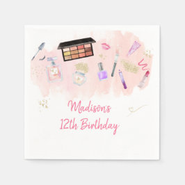 Glitz & Glam Pink Gold Spa Birthday Servet