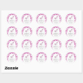 Glitz & Glam Roze Diamanten Schoen Meisjes uitgaan Ronde Sticker (Vel)