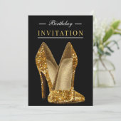 Glitz & Glamour Goud 25e Verjaardag Kaart (Staand voorkant)