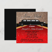 Glitz Glamour Red Carpet Film Star B'nai Mitswa Kaart (Voorkant / Achterkant)