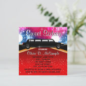 Glitz Glamour Red Carpet Film Star Uitnodigingen (Staand voorkant)