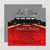 Glitz Glamour Red Carpet Film Star Uitnodigingen (Voorkant / Achterkant)