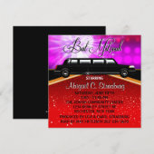 Glitz Glamour Red Carpet Film Star Uitnodigingen (Voorkant / Achterkant)