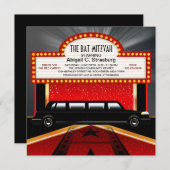 Glitz Glamour Red Carpet Film Star Uitnodigingen (Voorkant / Achterkant)