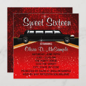 Glitz Glamour Red Carpet Film Star Uitnodigingen (Voorkant / Achterkant)