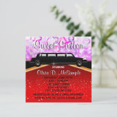 Glitz Glamour Red Carpet Film Star Uitnodigingen (Staand voorkant)