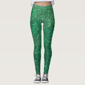 Glitz Glitter Green Holiday Leggings! Leggings (Voorkant)