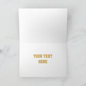 Glitz "Gold" "Bedankt" "Jouw tekst"-kaart Bedankkaart (Binnen)