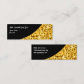 Glitz "Gold" Black Curve visitekaartje skinny (Voorkant / Achterkant)