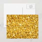 Glitz "Gold" briefkaart (Voorkant / Achterkant)