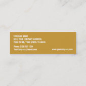 Glitz "Gold" VIP PASS visitekaartje skinny (Achterkant)