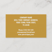 Glitz "Gold" VIP PASS-visitekaartje Visitekaartje (Achterkant)