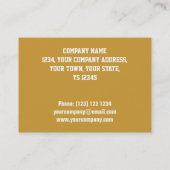 Glitz "Gold" "VIP PASS"-visitekaartje Visitekaartje (Achterkant)