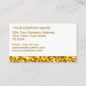 Glitz "Gold" witte strip model Visitekaartje (Achterkant)