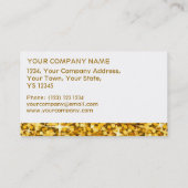 Glitz "Gold" witte strip model Visitekaartje (Achterkant)