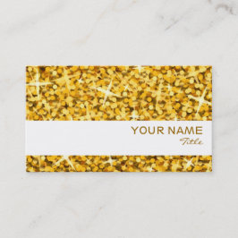 Glitz "Gold" witte strip model Visitekaartje