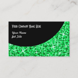 Glitz Green Black Curve-visitekaartje Visitekaartje