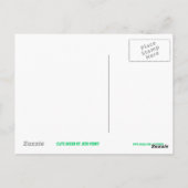 Glitz Green "STAR"-briefkaart Briefkaart (Achterkant)