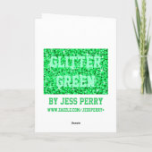 Glitz Green 'VIP DAD' 'Vaderdag' kaart (Achterkant)