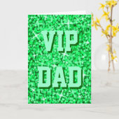 Glitz Green 'VIP DAD' 'Vaderdag' kaart (Gele Bloem)