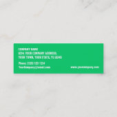 Glitz Green 'VIP PASS' visitekaartje skinny (Achterkant)