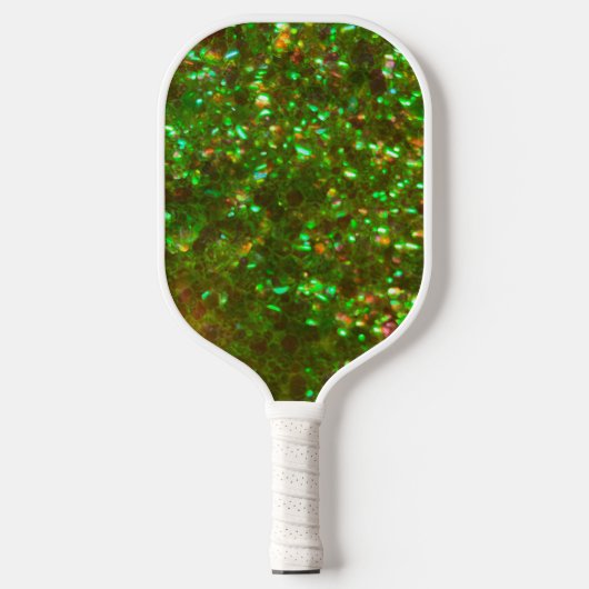 Glitz groene glamour glitter pickleball paddles! paddle (Voorkant)