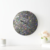 Glitz Hologram Glitter Wall Clock! Grote Klok (Huis)
