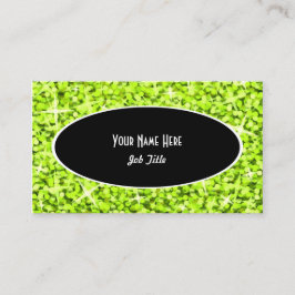 Glitz Limoen Black Oval-visitekaartje Visitekaartje