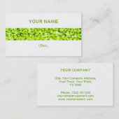 Glitz Limoen stripe visitekaartje terug (Voorkant / Achterkant)