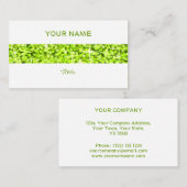 Glitz Limoen stripe visitekaartje terug (Voorkant / Achterkant)