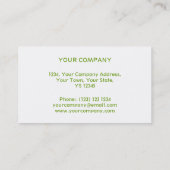 Glitz Limoen stripe visitekaartje terug (Achterkant)