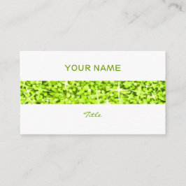 Glitz Limoen stripe visitekaartje terug