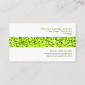 Glitz Limoen stripe visitekaartje wit (Achterkant)